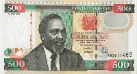 500 Kenyan shillings (Obverse)