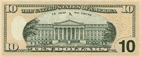 10 United States dollars (Reverse)