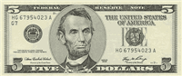 5 United States dollars (Obverse)